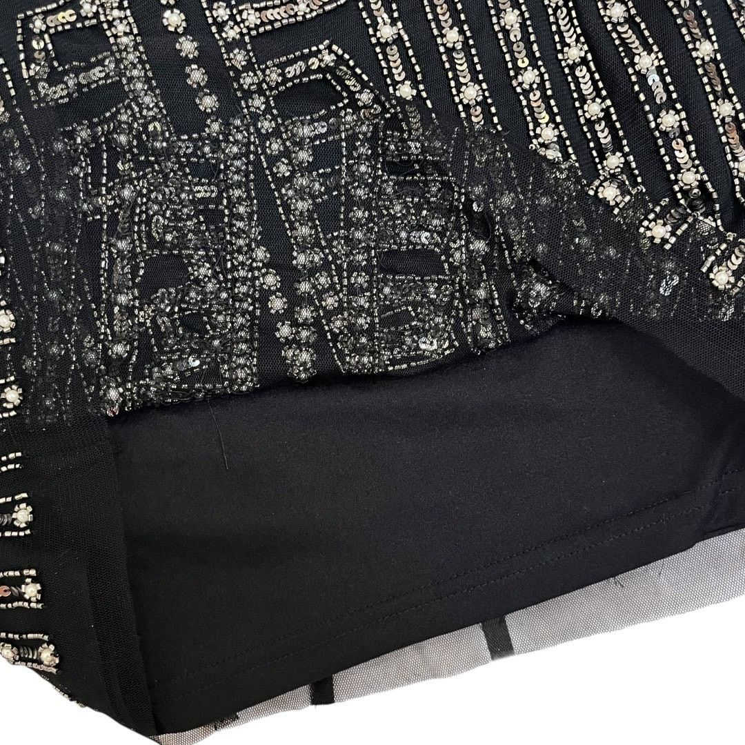 Gianni Valentino Gianni Bini Black Dani Pearl Silver Sequin Dress Size XS / US 0-2 / IT 36-38 - 13 Thumbnail