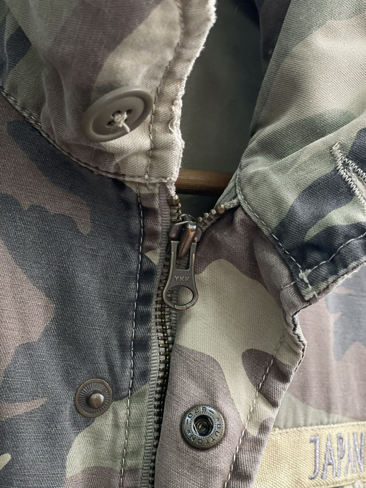 Diesel × Japanese Brand × Junya Watanabe Vintage distressed camo Japan Rags schott style jacket Size US M / EU 48-50 / 2 - 9 Thumbnail