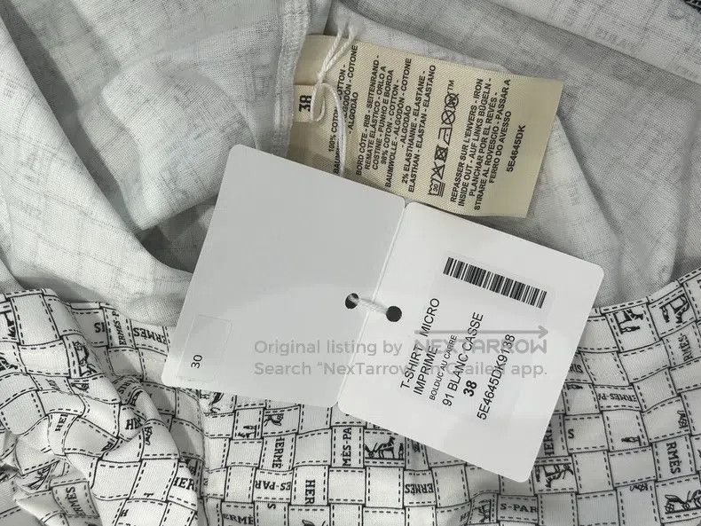Hermes Hermes Women's carriage detail round-neck short-sleeve T-s Size XS / US 0-2 / IT 36-38 - 4 Thumbnail