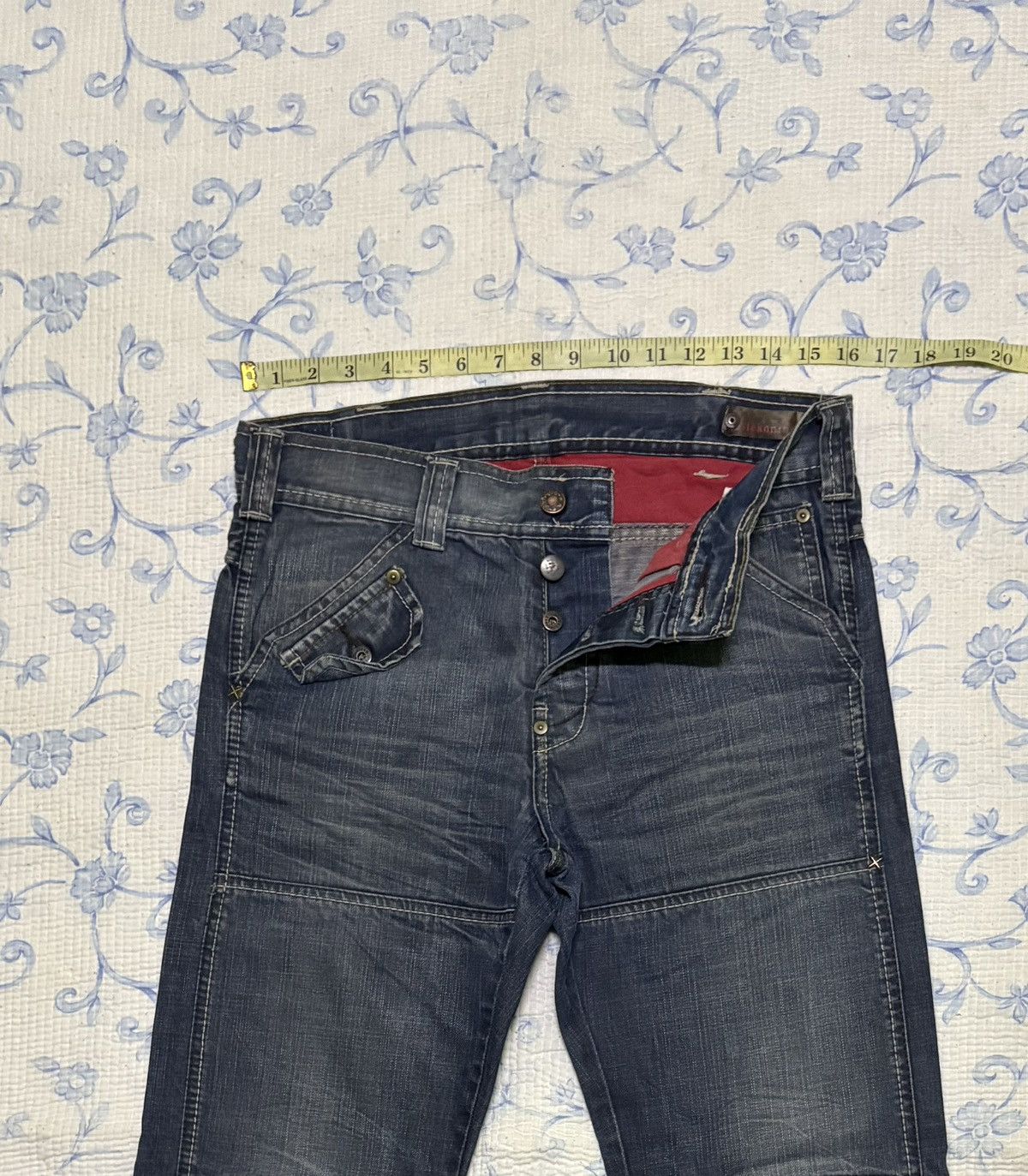 Vintage S19 Streetwear Jeans Distressed Denim Size US 32 / EU 48 - 4 Thumbnail