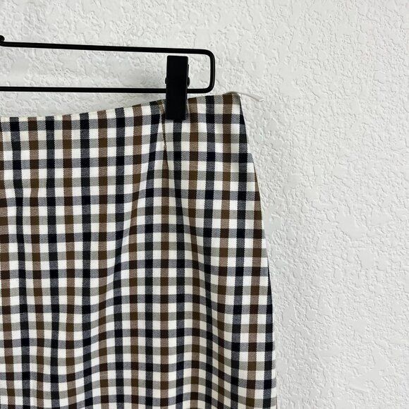 Aquascutum Aquascutum London Plaid Gingham Pencil Skirt Straight Size 34" / US 12 / IT 48 - 2 Thumbnail