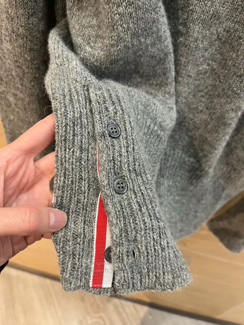 Thom Browne Thom Browne Cashmere Sweater, Gray Size US XL / EU 56 / 4 - 5 Thumbnail