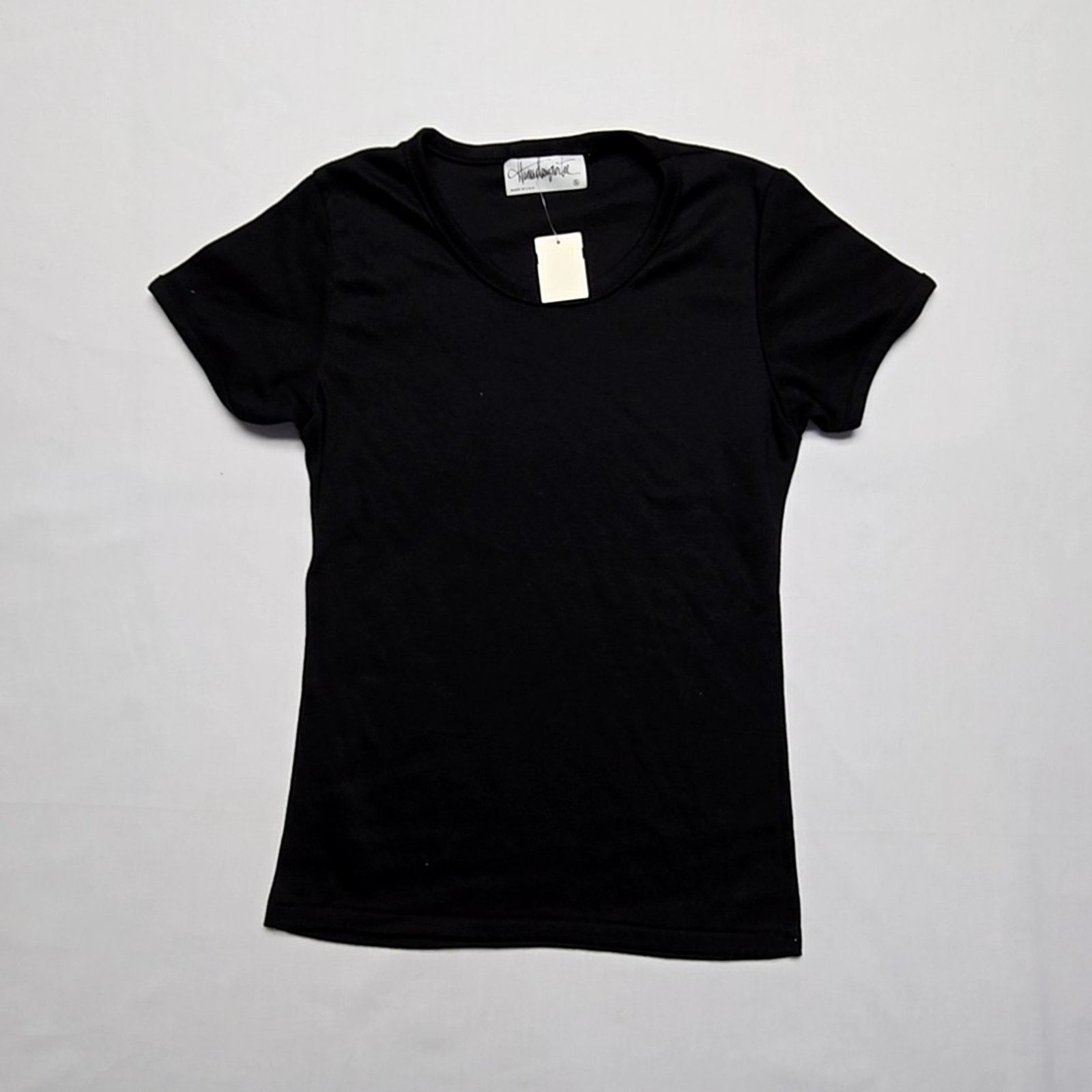 Hanes Vintage Hanes Designer Blank Shirt Womens S Black Tee 90s Size S / US 4 / IT 40 - 1 Thumbnail