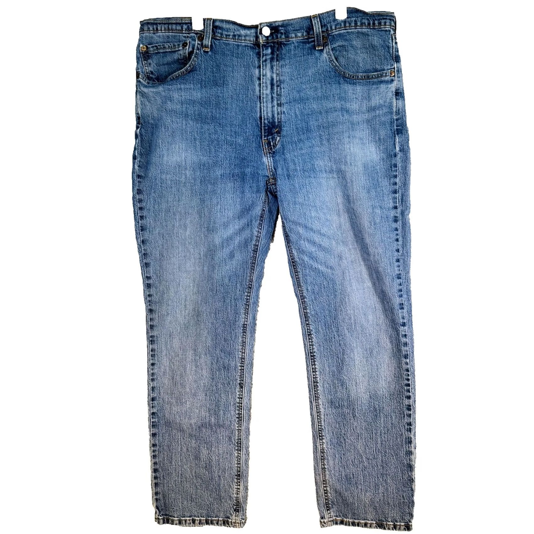 Levi's Levi's 541 Jeans Mens 38x30 Blue Medium Wash Tapered Athletic Zip Fly Denim 5-Pocket Logo Size US 38 / EU 54 - 5 Thumbnail