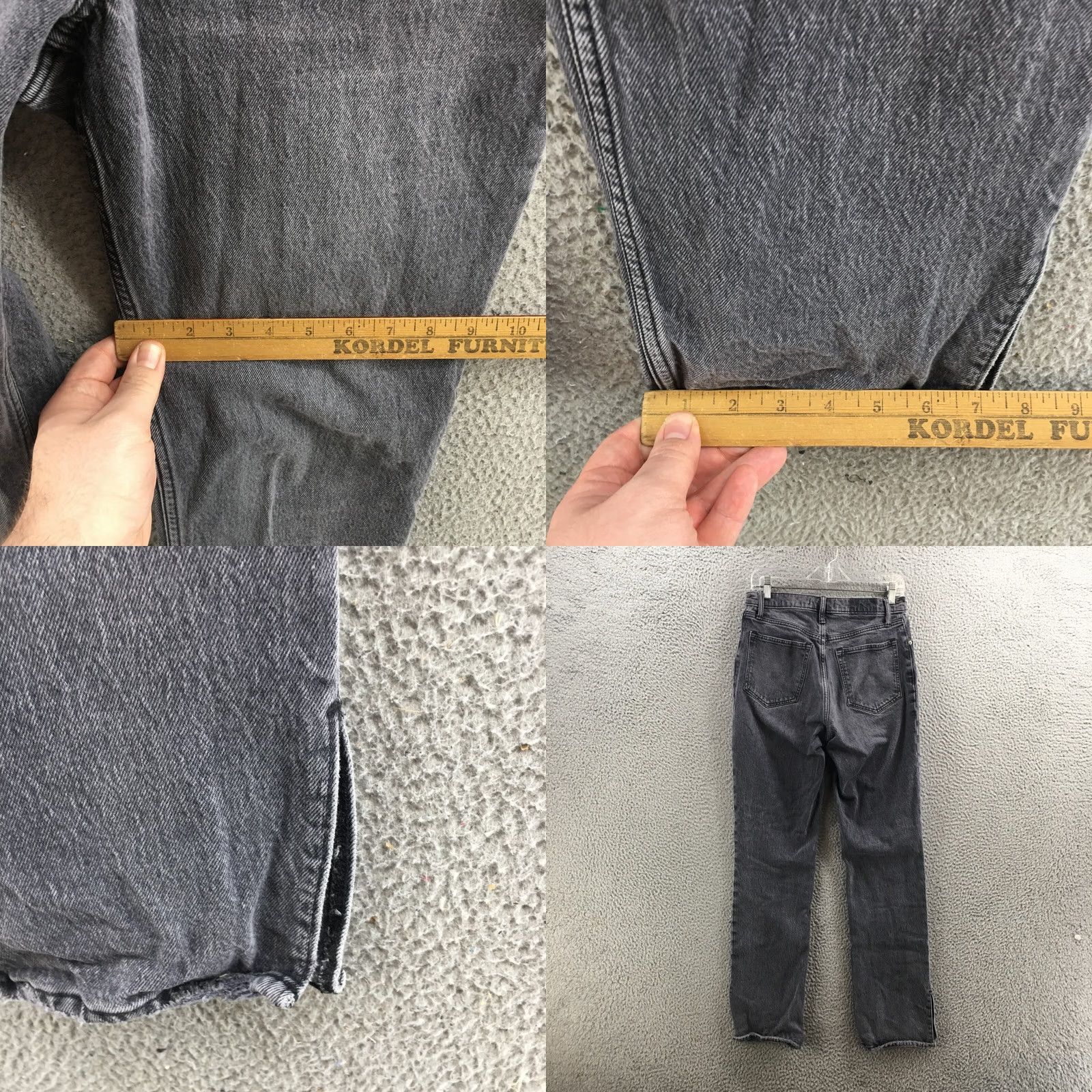 Abercrombie & Fitch Abercrombie & Fitch Jeans Womens 28/6R | Straight Jeans | Gray Zip | 30x30 Inseam 5-Pocket Denim Regular Rise Size 28" / US 6 / IT 42 - 8 Thumbnail