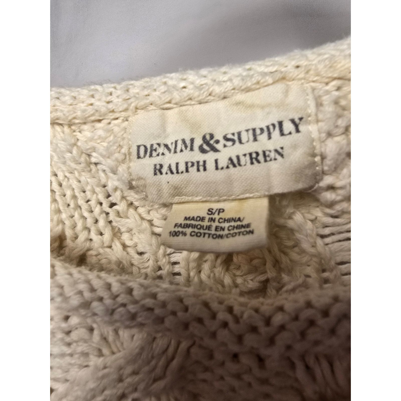 Denim & Supply Ralph Lauren Denim & Supply Ralph Lauren Cable Knit Sweater Size Small Size S / US 4 / IT 40 - 4 Thumbnail