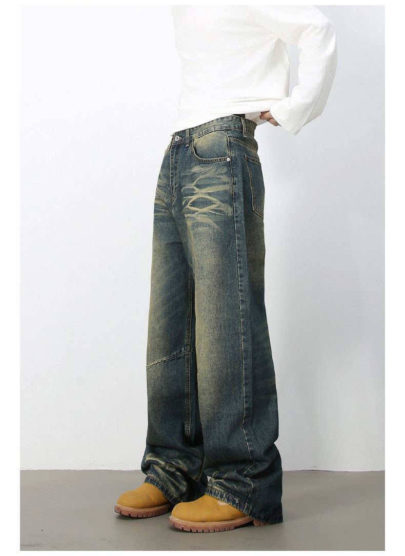 Japanese Brand Men's American retro distressed high street jeans Size US 32 / EU 48 - 2 Thumbnail