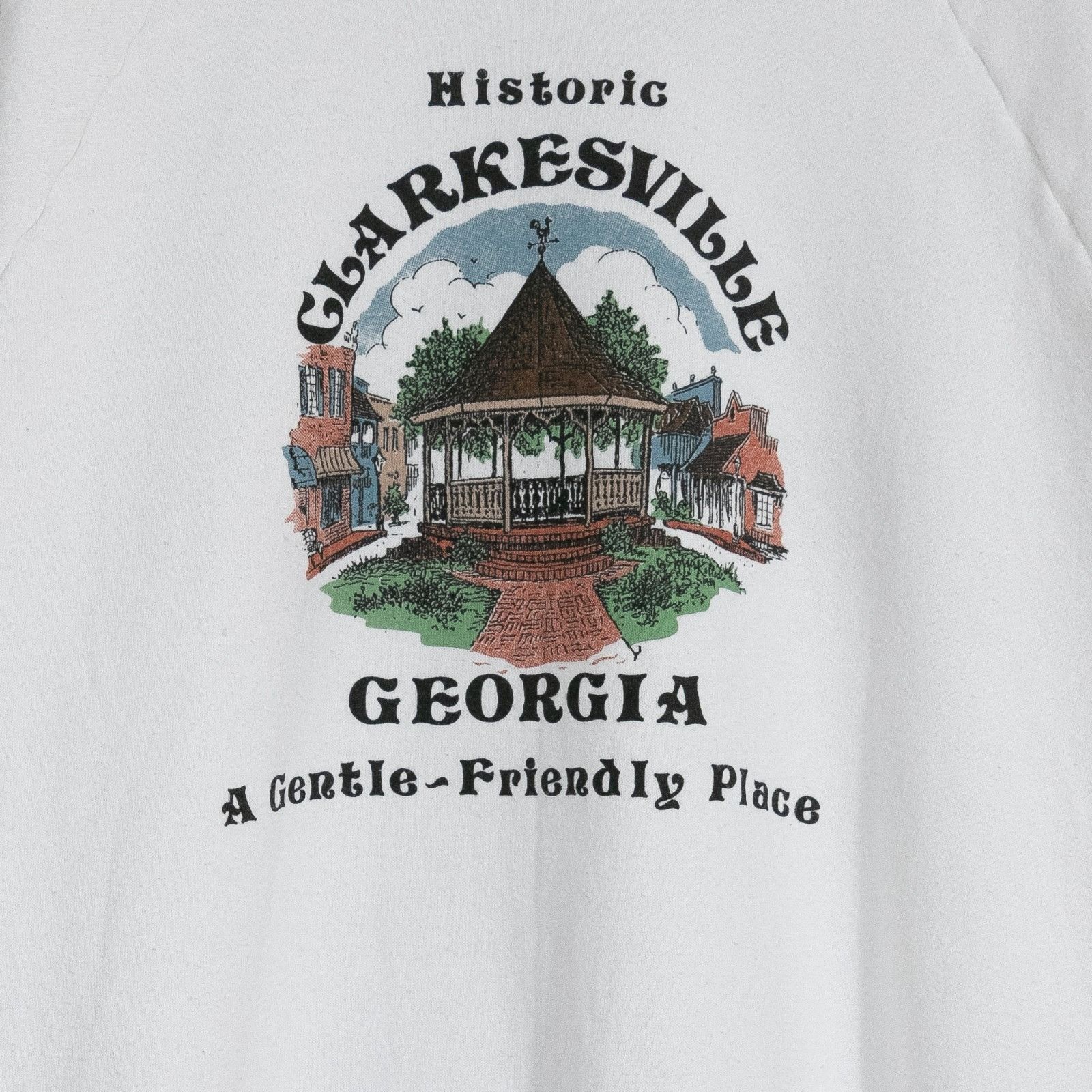 Vintage Vintage 80s Clarkesville Georgia Sweatshirt Large - Raglan Size US XL / EU 56 / 4 - 3 Thumbnail