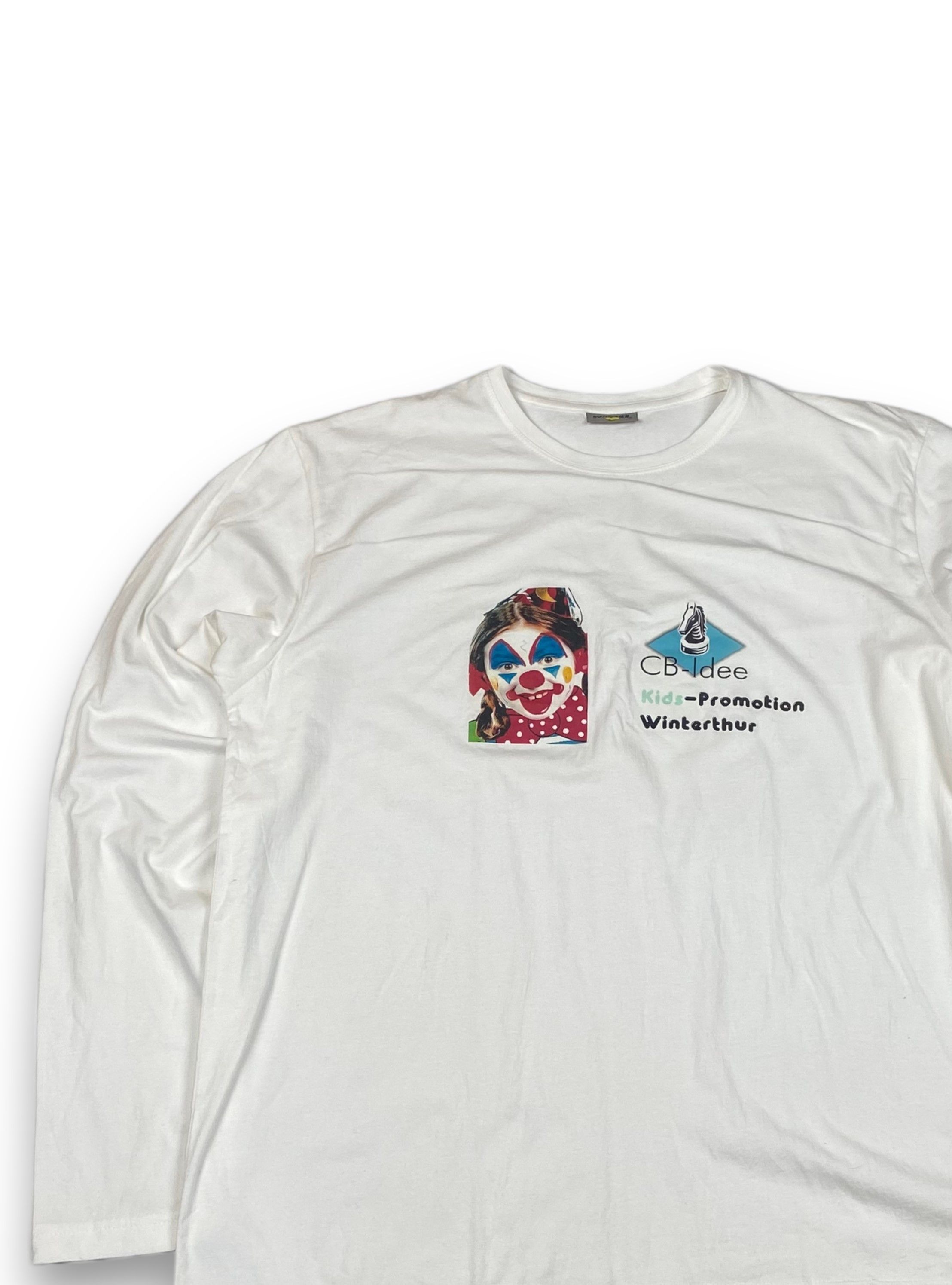 Other Vintage Switcher Funny Clown Kid White Longsleeve M696 Size US XL / EU 56 / 4 - 3 Thumbnail