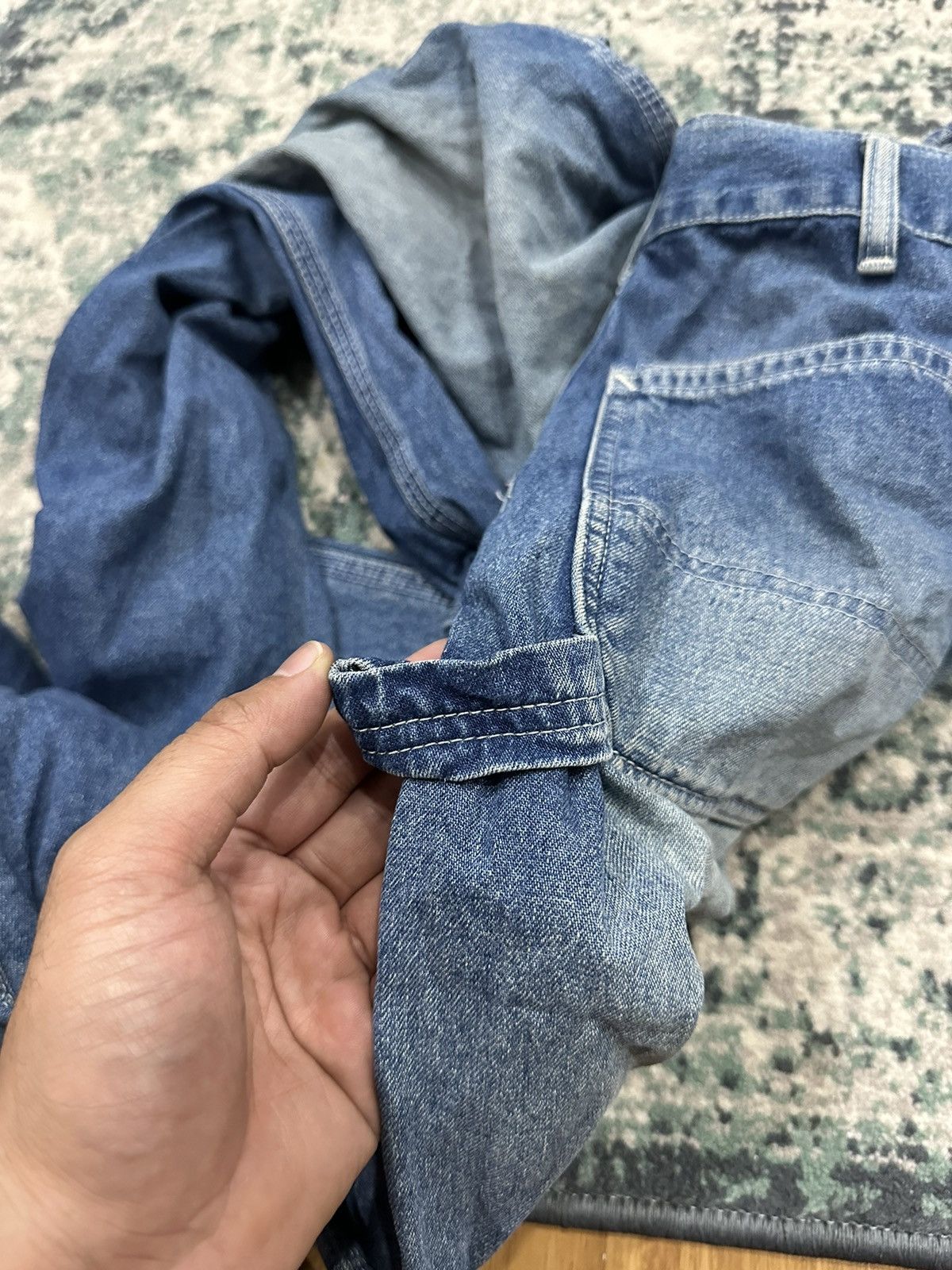 Carhartt Vintage Carhartt Carpenter Denim Baggy Single Knee Work Pant Size US 29 - 10 Thumbnail