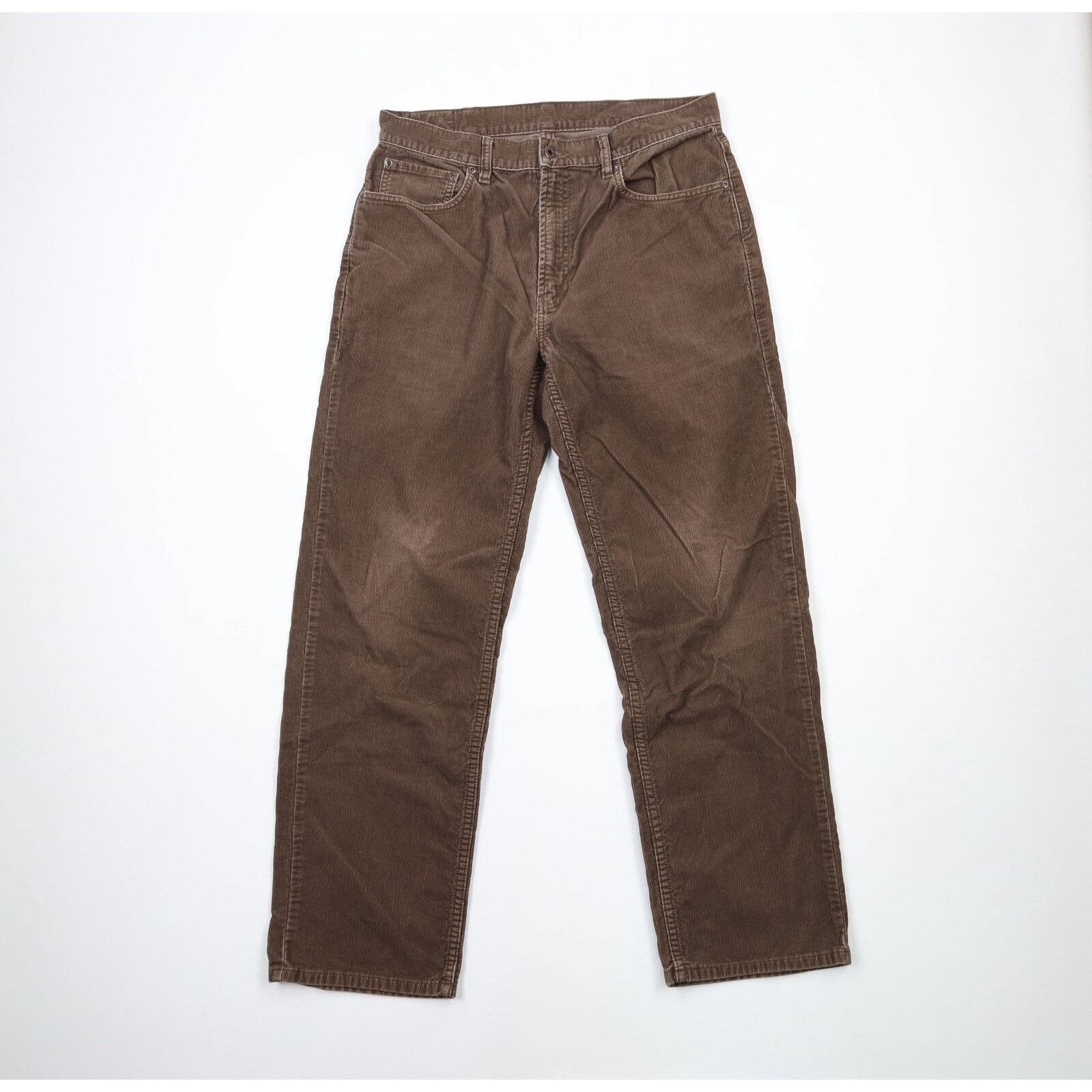 L.L. Bean × Vintage Vintage LL Bean Faded Wide Leg Corduroy Chino Pants Size US 34 / EU 50 - 1 Thumbnail