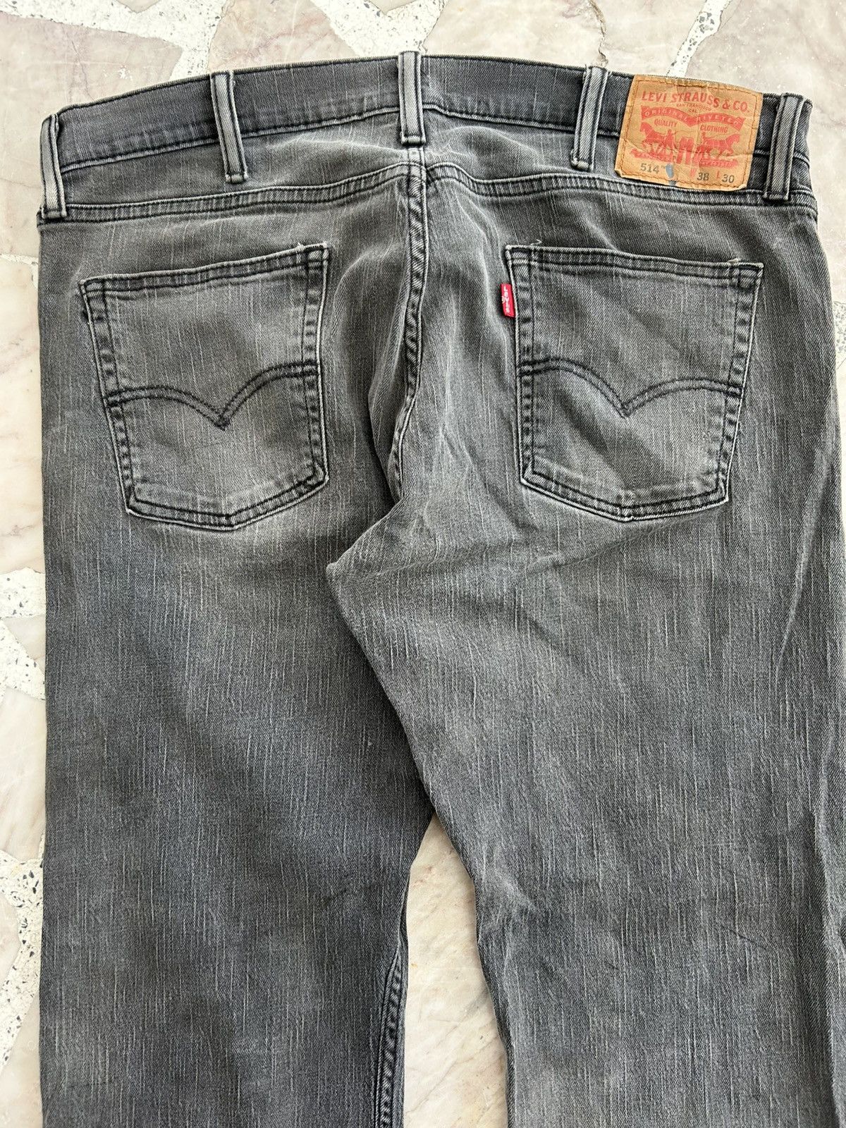Levi's Levis 514 Denim Vintage Faded Black Trousers Size US 38 / EU 54 - 11 Thumbnail