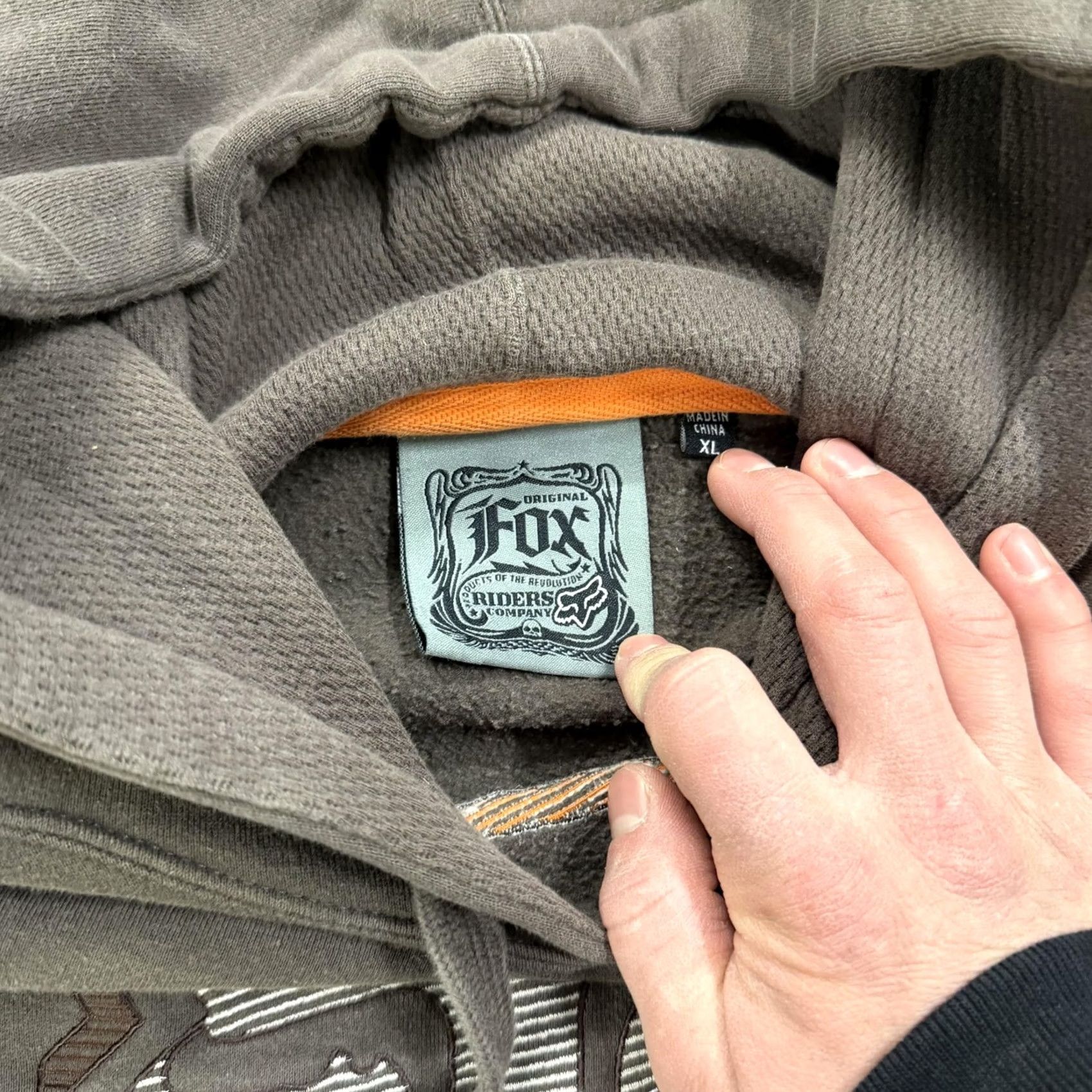 Fox Racing VINTAGE Fox Racing Hoodie Mens XL Brown Fleece Pullover Fox Head Graphic Sweatshirt Size US XL / EU 56 / 4 - 4 Thumbnail