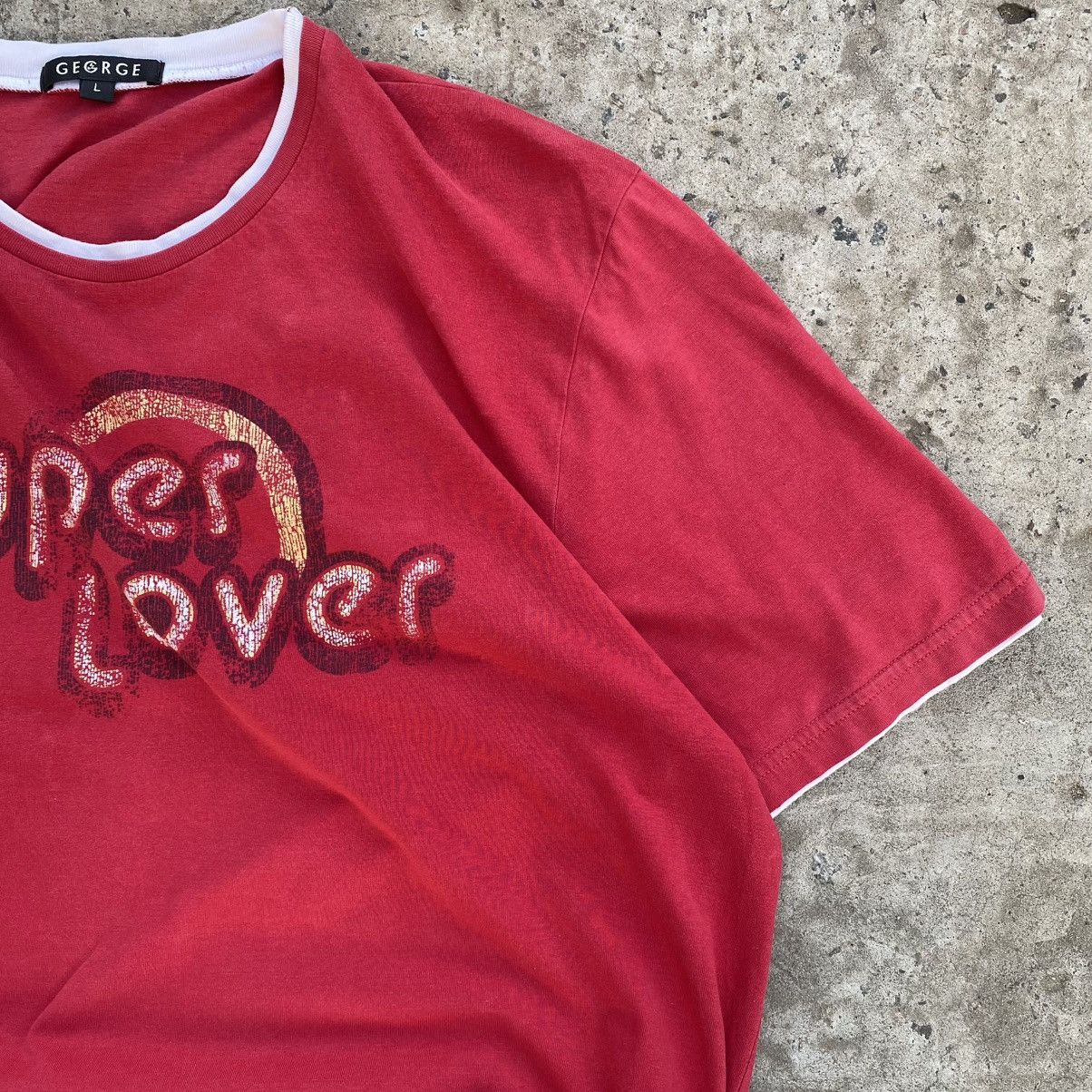 George Vintage Adult Super Lover T-shirts Big Logo Grunge Y2K Size US L / EU 52-54 / 3 - 5 Thumbnail