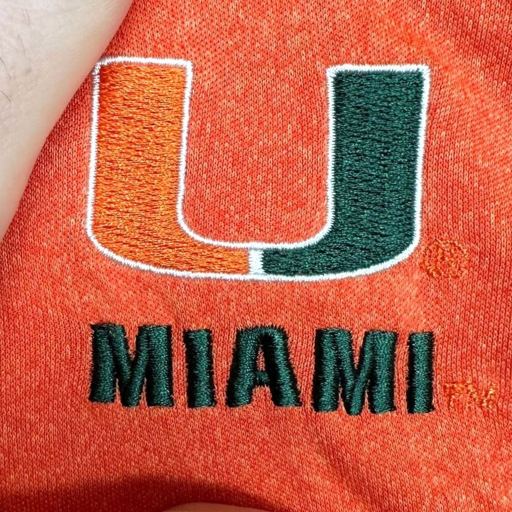 Vintage Miami Hurricanes Polo Shirt Orange Adult Small Rugby Mens Colosseum Performance Size US S / EU 44-46 / 1 - 7 Thumbnail