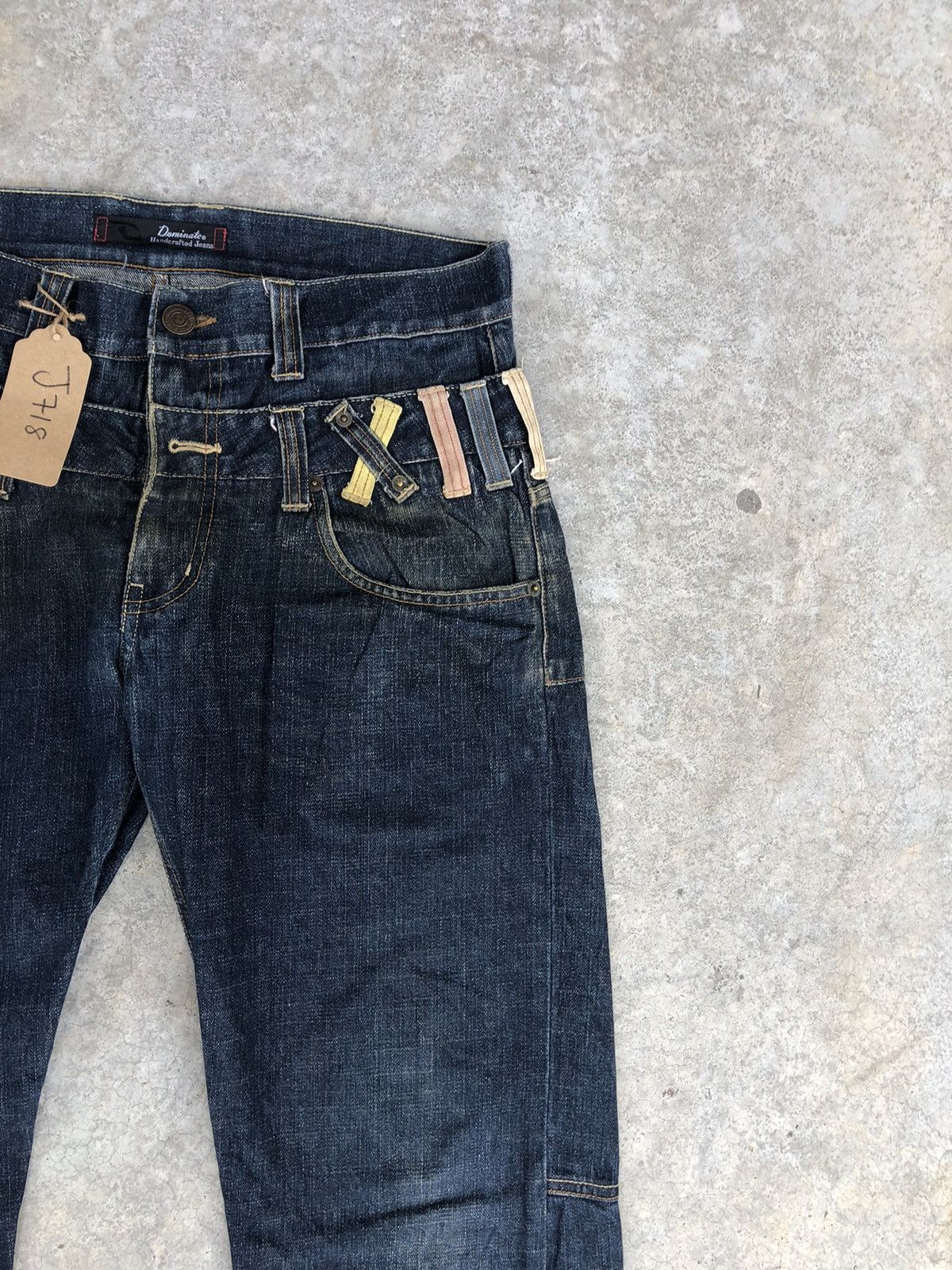 Hysteric Glamour Japanese Dominate Handcrafted Double Waist Distressed Jeans Size US 33 - 5 Thumbnail