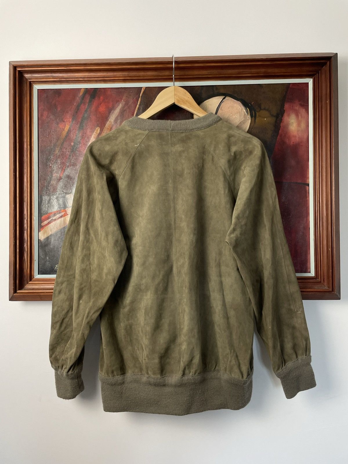 Leather Rare Bogner Leather Suede Crewneck Brown Streeetwear Hype Size M / US 6-8 / IT 42-44 - 2 Thumbnail