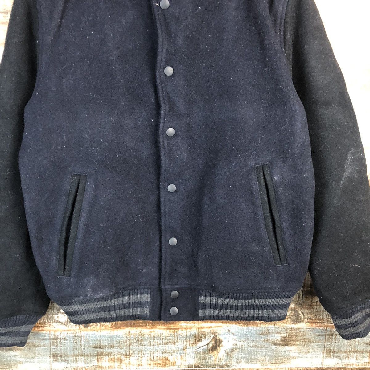 Japanese Brand Japan vintage Dark Blue Bombers varsity Jacket #A1758 Size US M / EU 48-50 / 2 - 6 Thumbnail