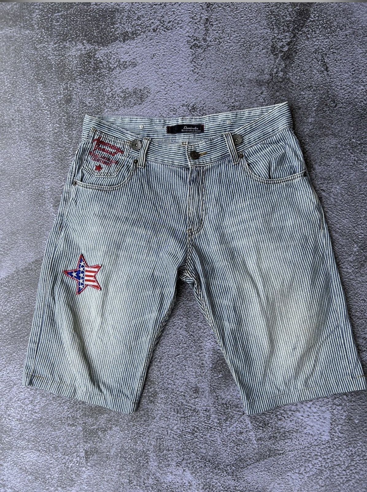 Hysteric Glamour Striped dominate short pants patched Size US 34 / EU 50 - 2 Thumbnail