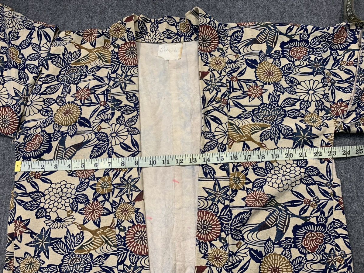 Edition Japan 90s Japanese Kimono Jinbei Haori Cardigan Floral Motifs Size XL / US 12-14 / IT 48-50 - 6 Thumbnail
