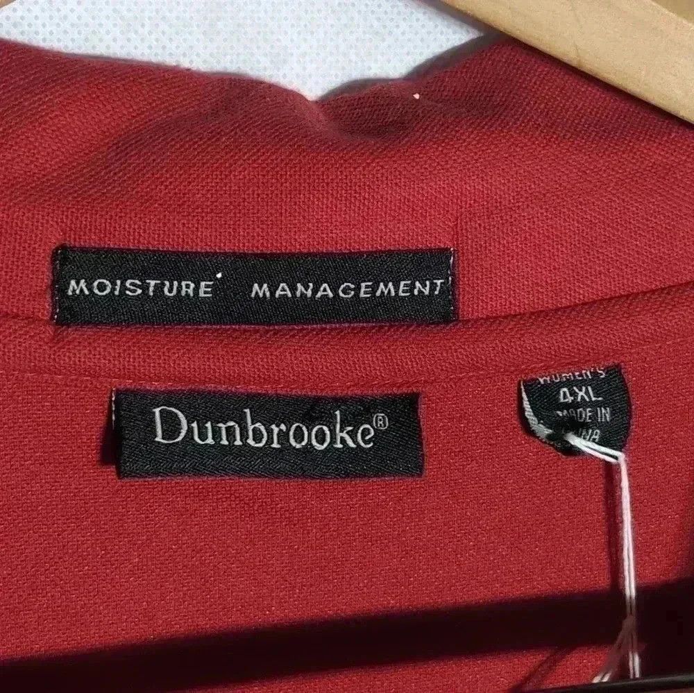 Dunbrooke Ladies Dunbrooke Red Golf Polo Shirt Dry Moisture Mgr Size XL / US 12-14 / IT 48-50 - 2 Thumbnail