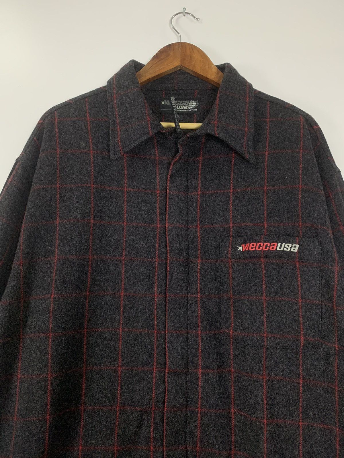 Japanese Brand × Vintage Vintage Mecca USA Wool Jacket Size US L / EU 52-54 / 3 - 3 Thumbnail