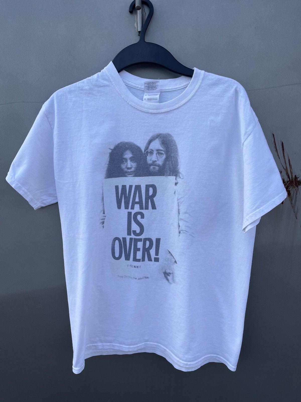 John Lennon × Vintage War is Over by Yoko Ono Lennon t shirt