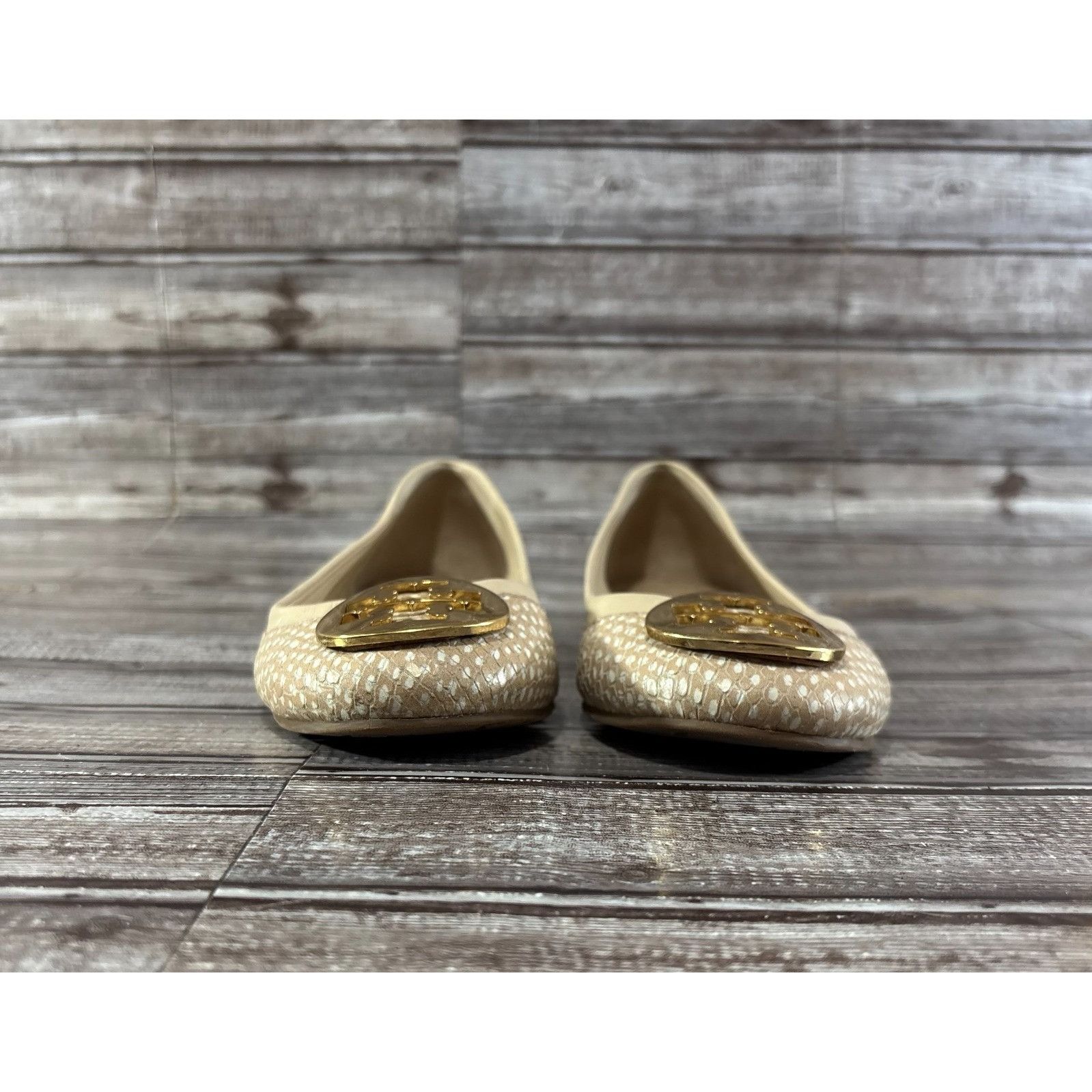 Tory Burch Tory Burch Napa Leather Minnie Travel Ballet Flat Size 7.5 M Size US 7.5 / IT 37.5 - 3 Thumbnail
