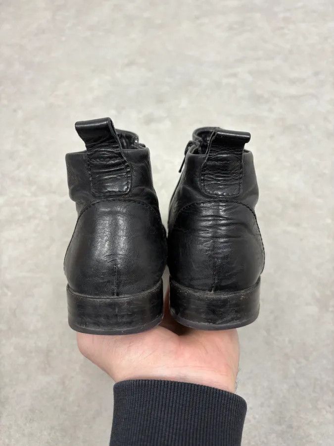 2000s Marithé + François Girbaud Black Ninja Leather Boots