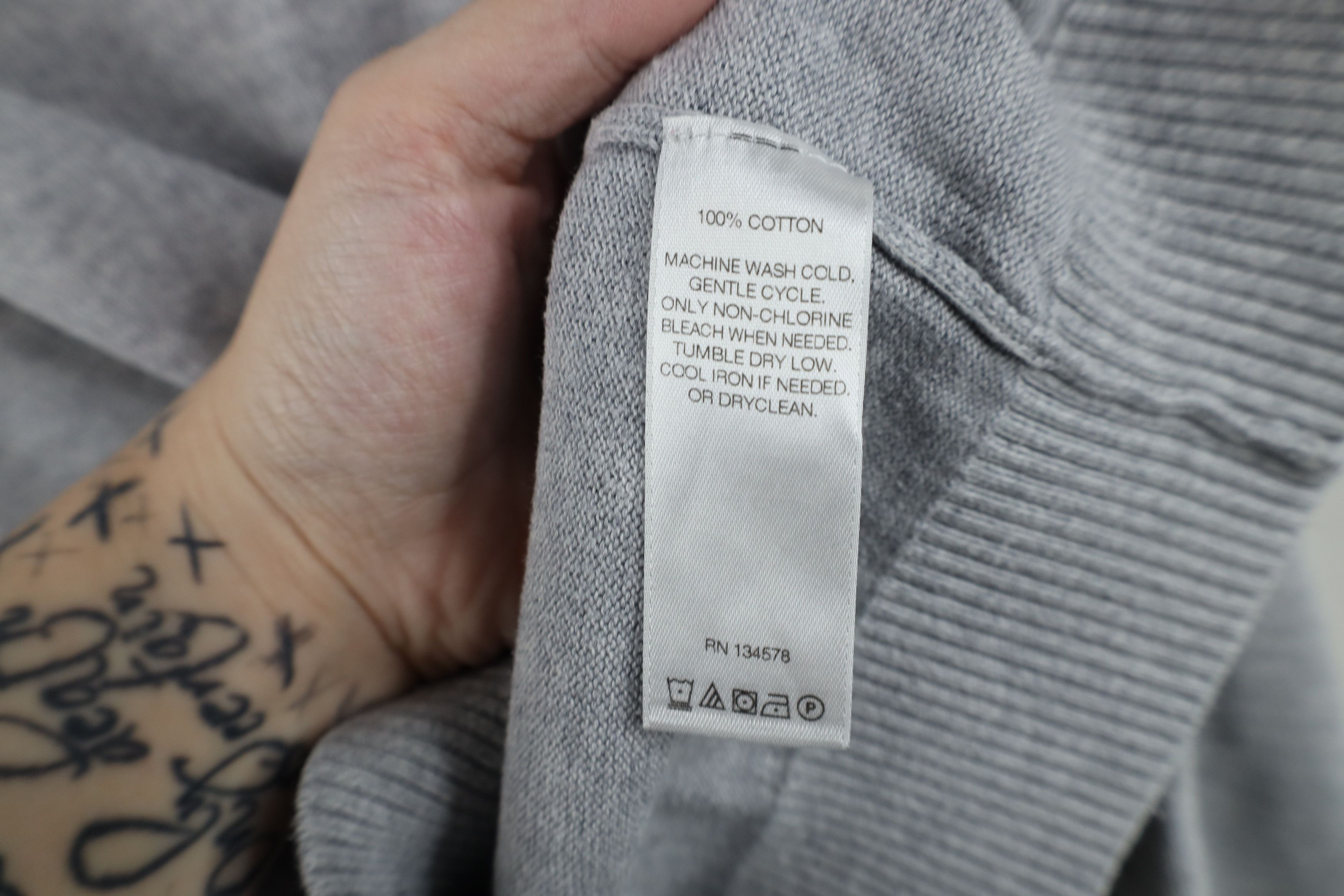 Vineyard Vines Vineyard Vines Logo Cotton Ribbed Knit Half Zip Sweater Gray Size US M / EU 48-50 / 2 - 11 Thumbnail