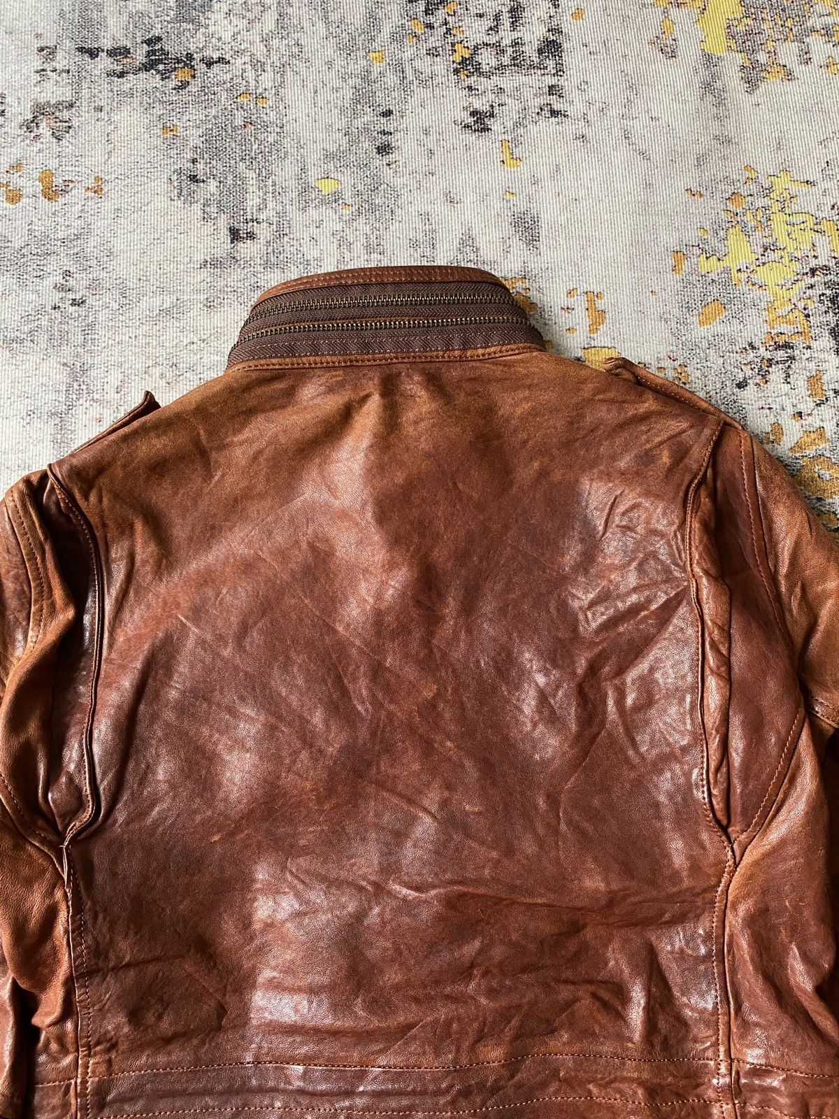 Leather Unlimited Japan Multipocket Patina Sheep Leather Jacket Size US M / EU 48-50 / 2 - 8 Thumbnail