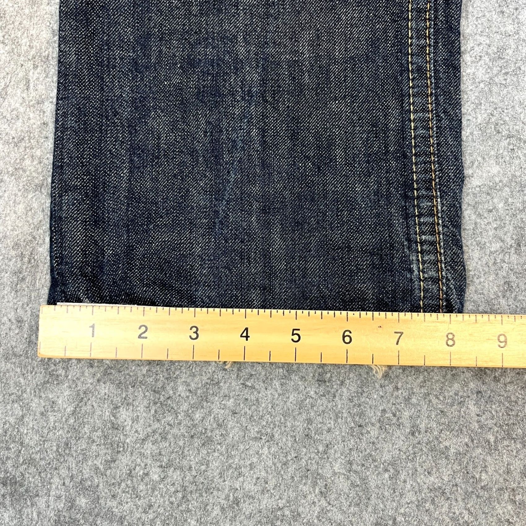 Tommy Hilfiger Tommy Hilfiger Jeans Regular Straight 33 32 Dark Wash Blue Denim Vintage Men’s Jeans Size US 33 - 3 Thumbnail