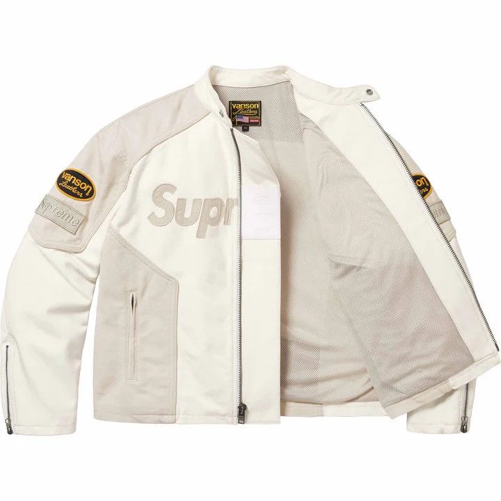 ジャケット・アウター Supreme x Vanson Leathers Cordura\"Denim\" Supreme Vanson Leathers Cordura Denim Jacket Black Men's