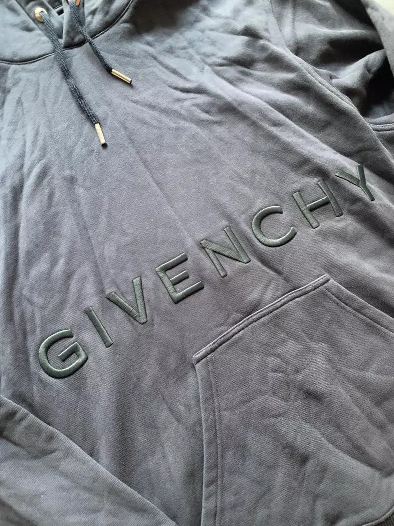 Givenchy Givenchy Embroidered Heavyweight Hoodie Size US XL / EU 56 / 4 - 3 Thumbnail