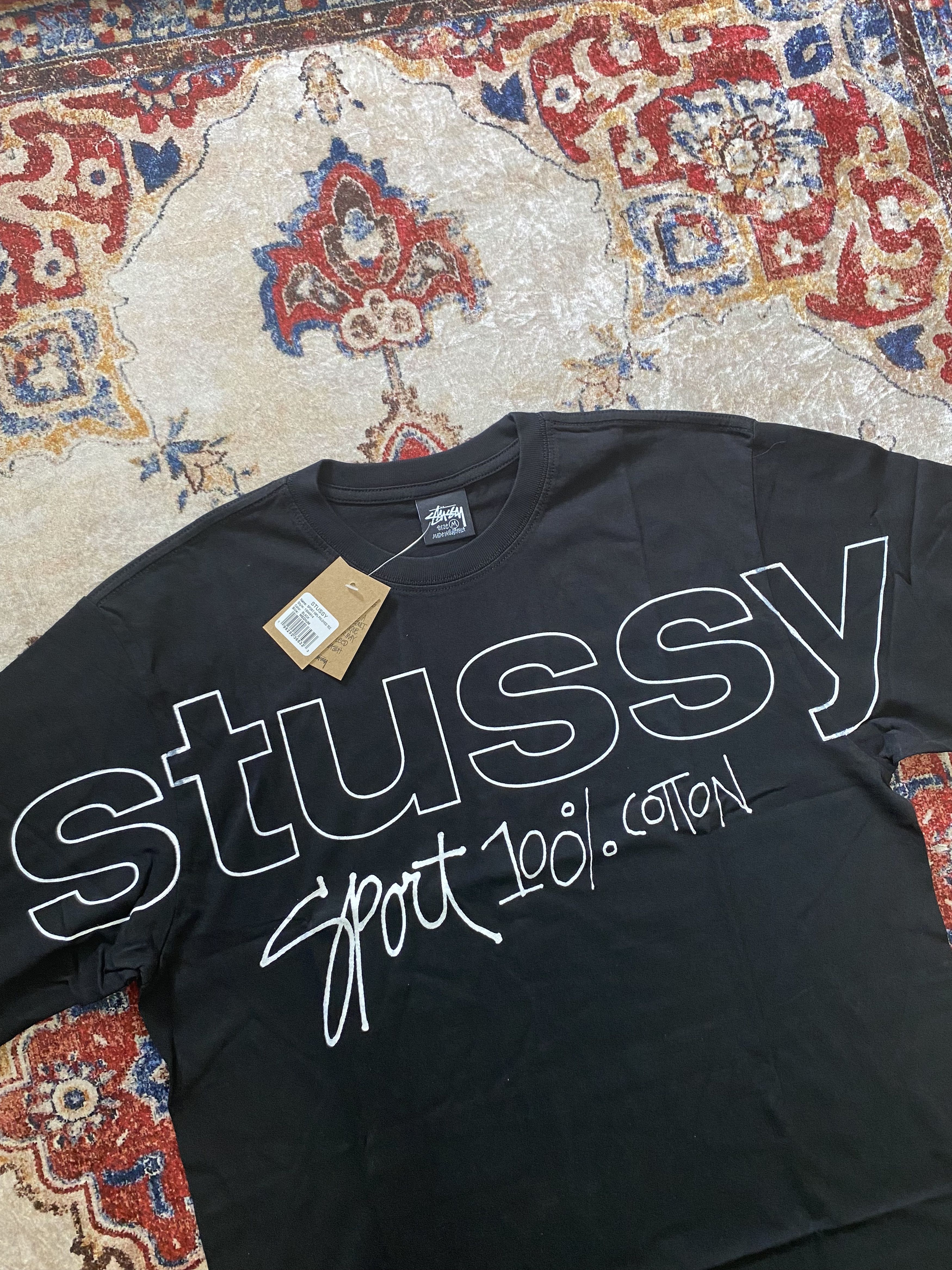 Stussy Stussy Sport 100% Pig. Dyed Tee - Black Size US M / EU 48-50 / 2 - 2 Thumbnail