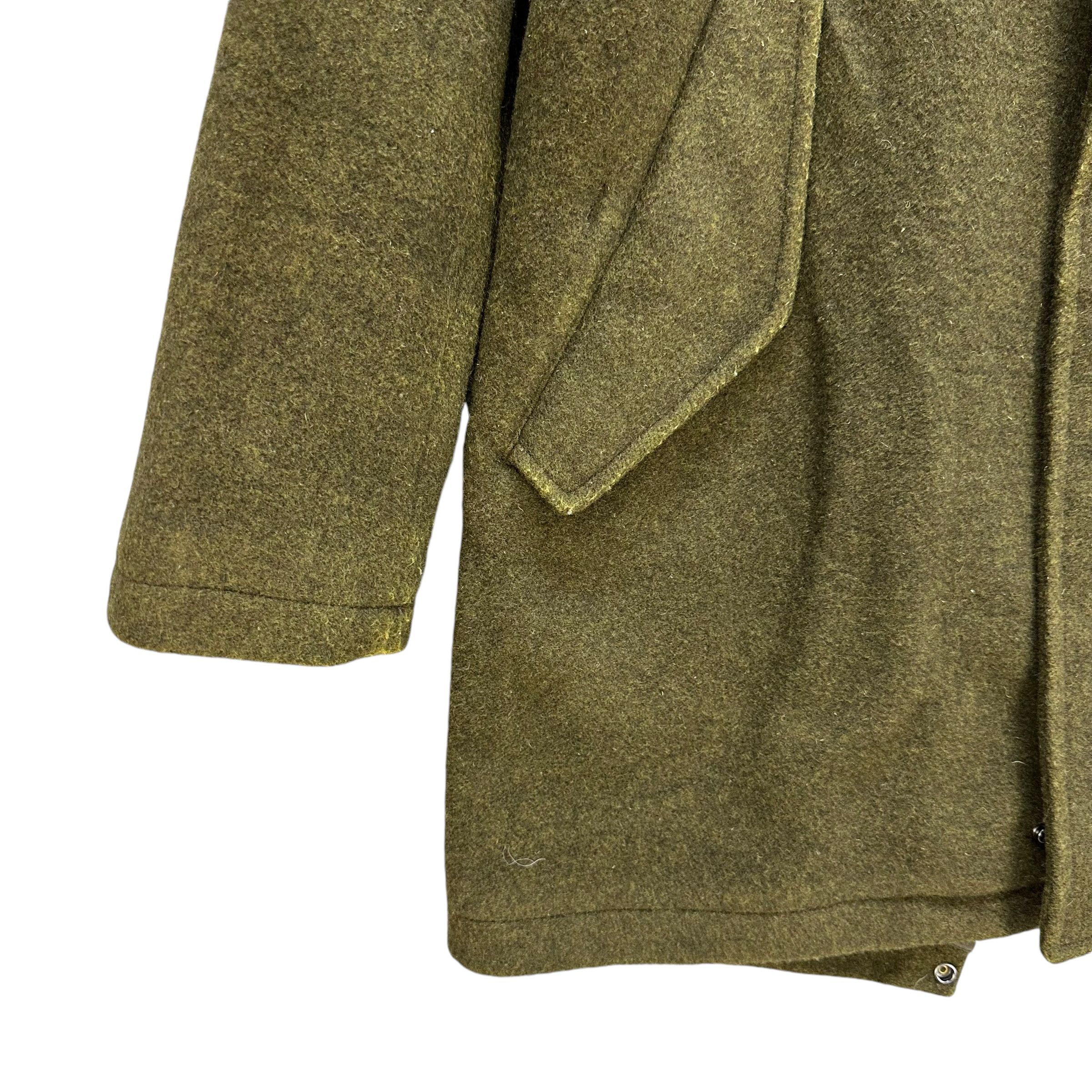 Zucca ZUCCA Mosh Green Wool Hooded Coat Jacket #A61-1399 Size US S / EU 44-46 / 1 - 4 Thumbnail