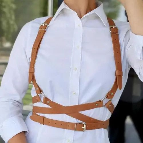 Other Women's Harness Bra Lether Suspenders Size ONE SIZE - 2 Thumbnail