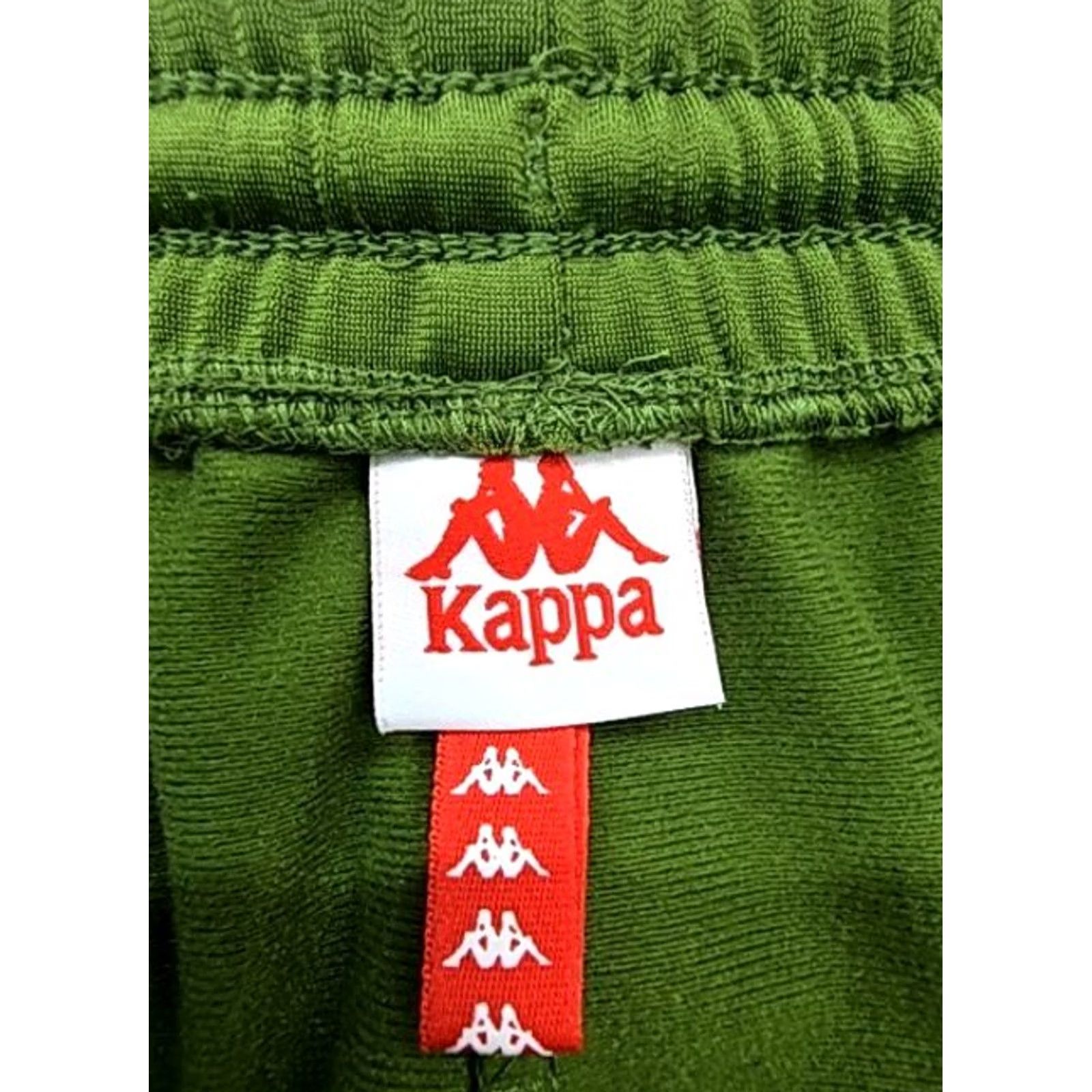 Kappa Kappa Mens Green Track Pants Small Side Stripes Tapered Polyester Size US 29 - 3 Thumbnail