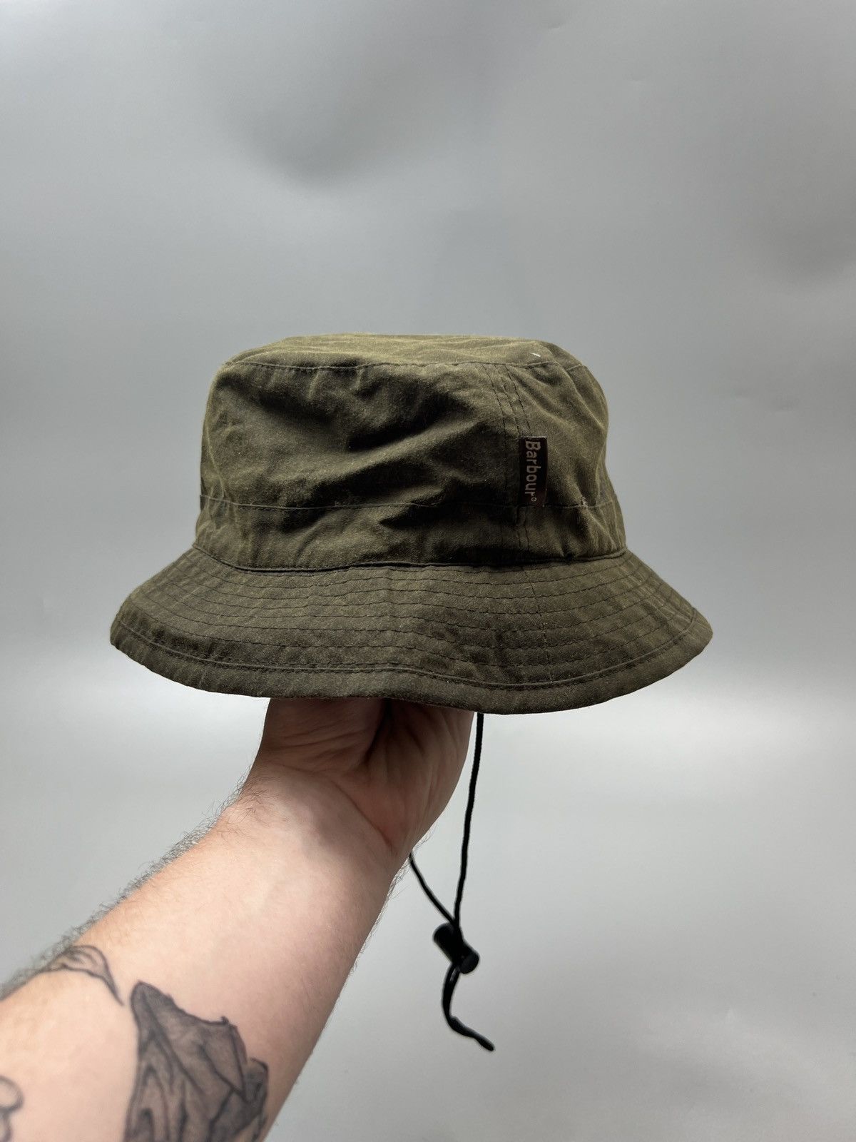 Barbour Barbour Waxed Bucket Hat With Sling (Y0475) Size ONE SIZE - 1 Thumbnail