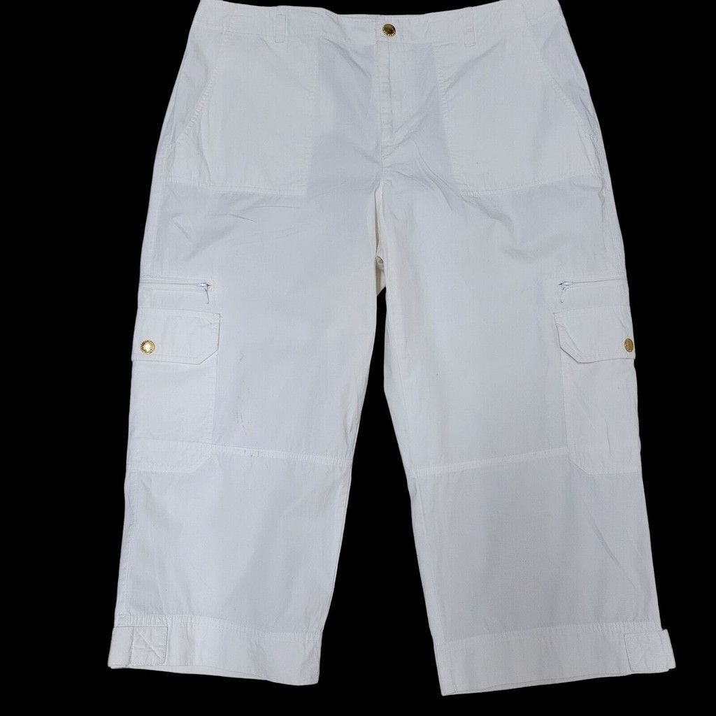 Lauren Ralph Lauren Lauren Ralph Lauren Cargo Capri Pants Size 12 Women's Beige Size 34" / US 12 / IT 48 - 1 Thumbnail
