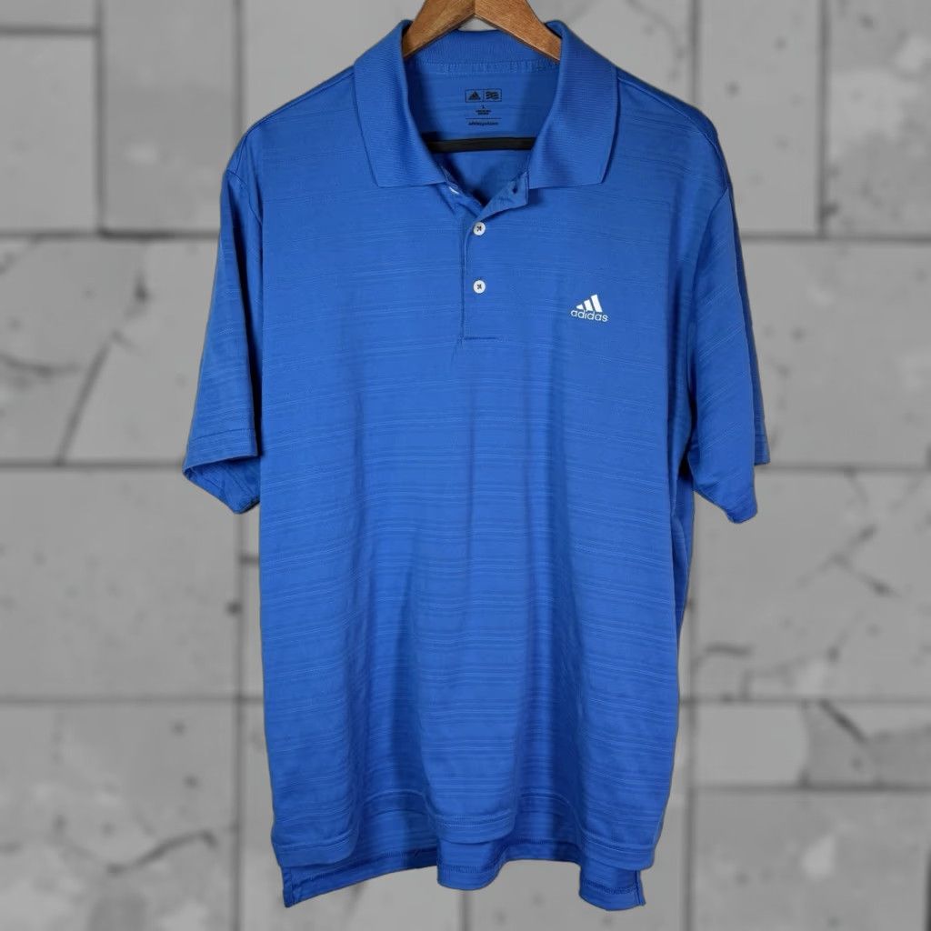 Adidas Adidas Polo Shirt Blue Athletic L Mens Shirt Padding? Size US L / EU 52-54 / 3 - 1 Thumbnail