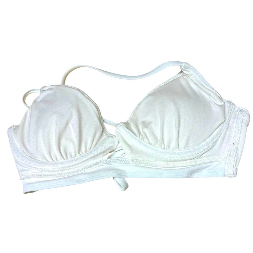The Unbranded Brand Women's White Ruffle Underwire Bikini Top Shade & Shore 32D Size ONE SIZE - 3 Thumbnail