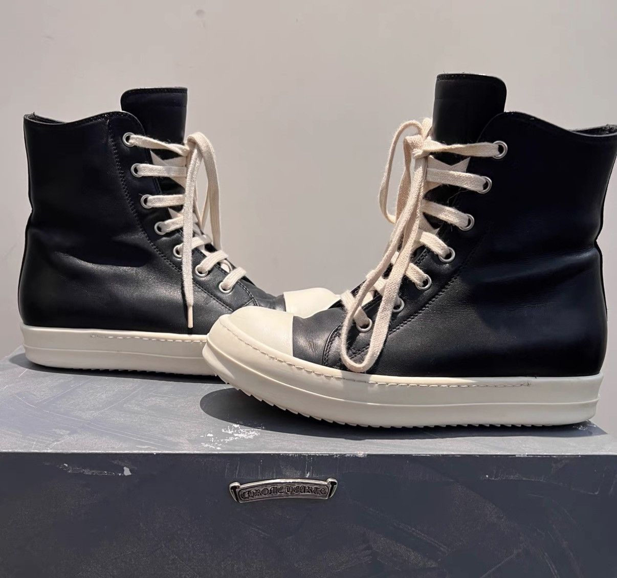 Rick Owens Rick Owens Classic Leather Sneakers Size US 6 / IT 36 - 2 Thumbnail