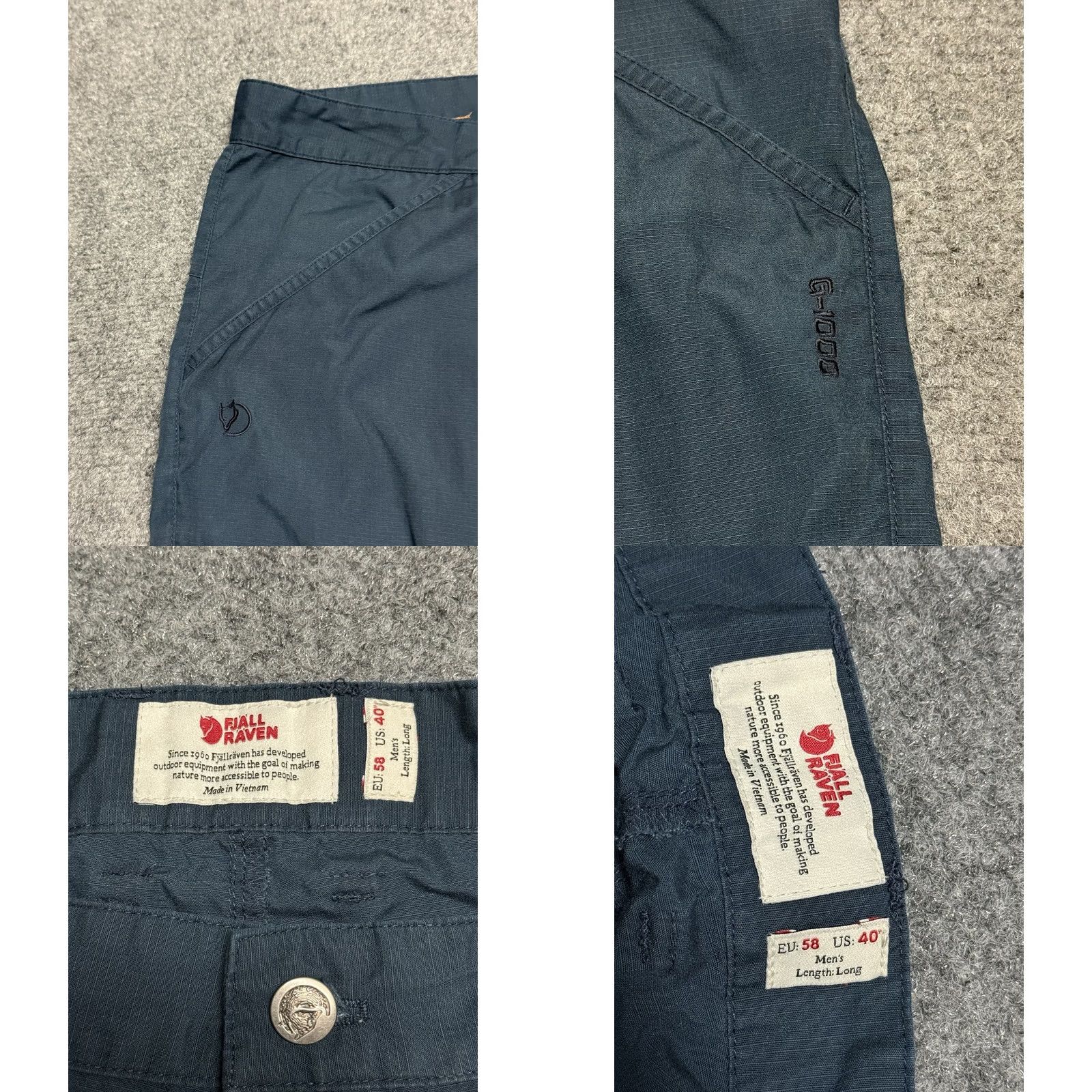 Vintage Fjällräven Pants Mens 40 Blue G-1000 High Coast Trousers Hiking Pants Long Mens 40 Blue G-1000 High Coast Trousers Hiking Pants Long Size US 40 / EU 56 - 8 Thumbnail