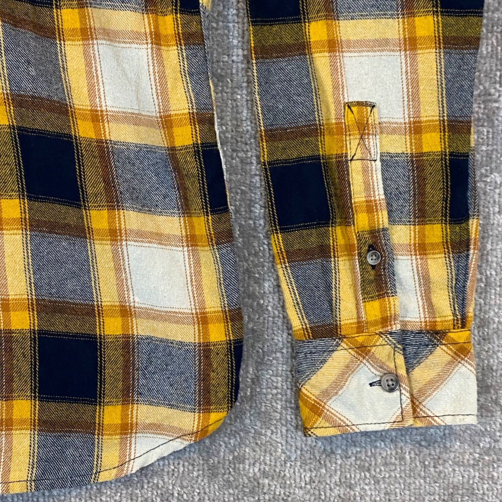 Stoic Stoic Shirt Mens M Yellow Gray Plaid Button-Up L/S Hiking Trail Casual Top Size US M / EU 48-50 / 2 - 4 Thumbnail