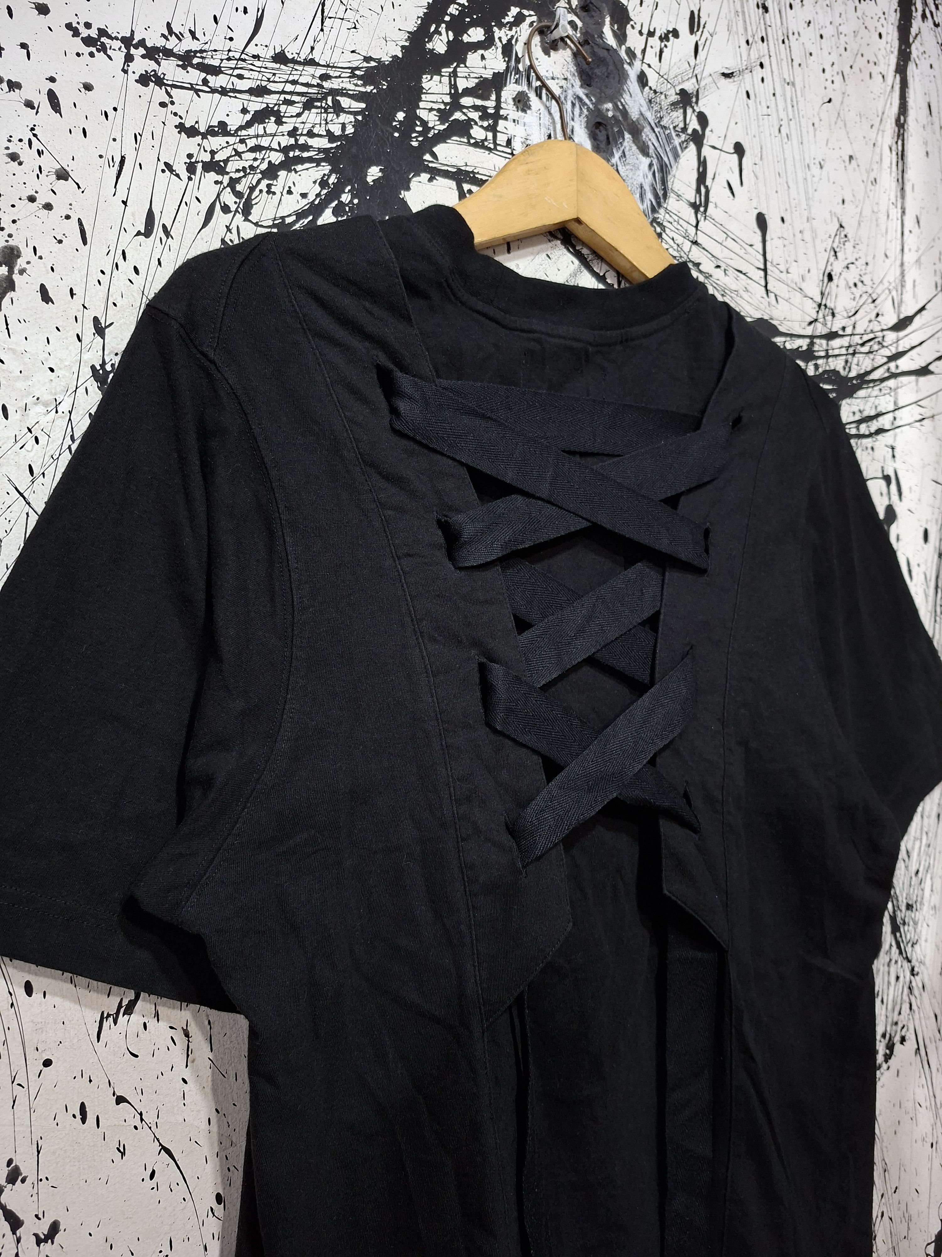 Japanese Brand DBYDGNAK AVANT-GARDE BLACK LACE T-SHIRT Size US S / EU 44-46 / 1 - 2 Thumbnail
