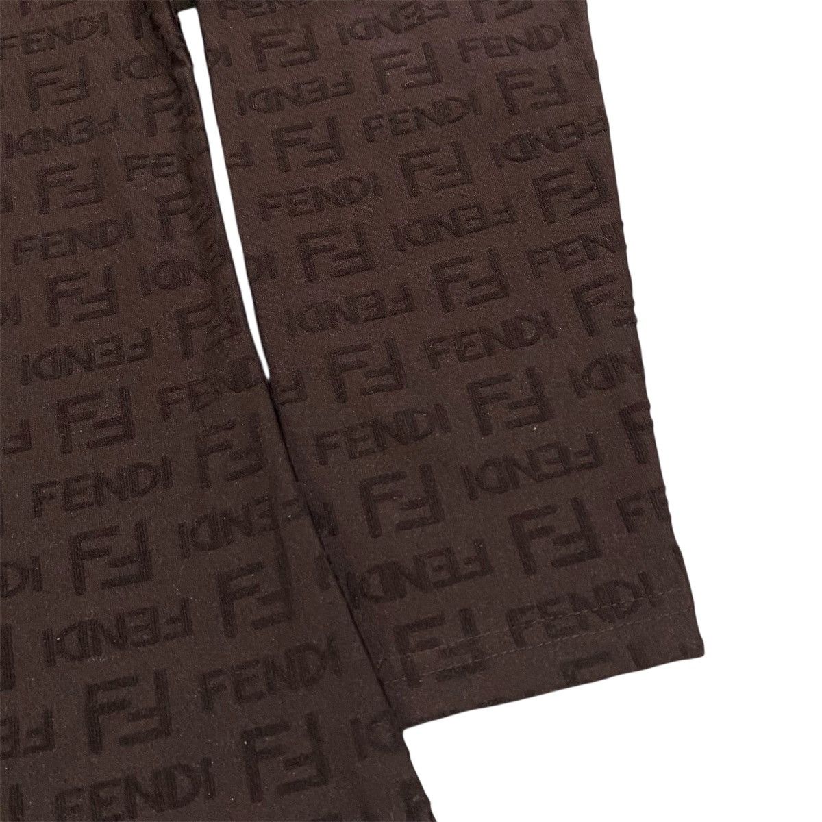 Fendi ‼️LAST DROP‼️Vintage Fendi FF Monogram Zucca Print Zip Neck Size M / US 6-8 / IT 42-44 - 13 Thumbnail