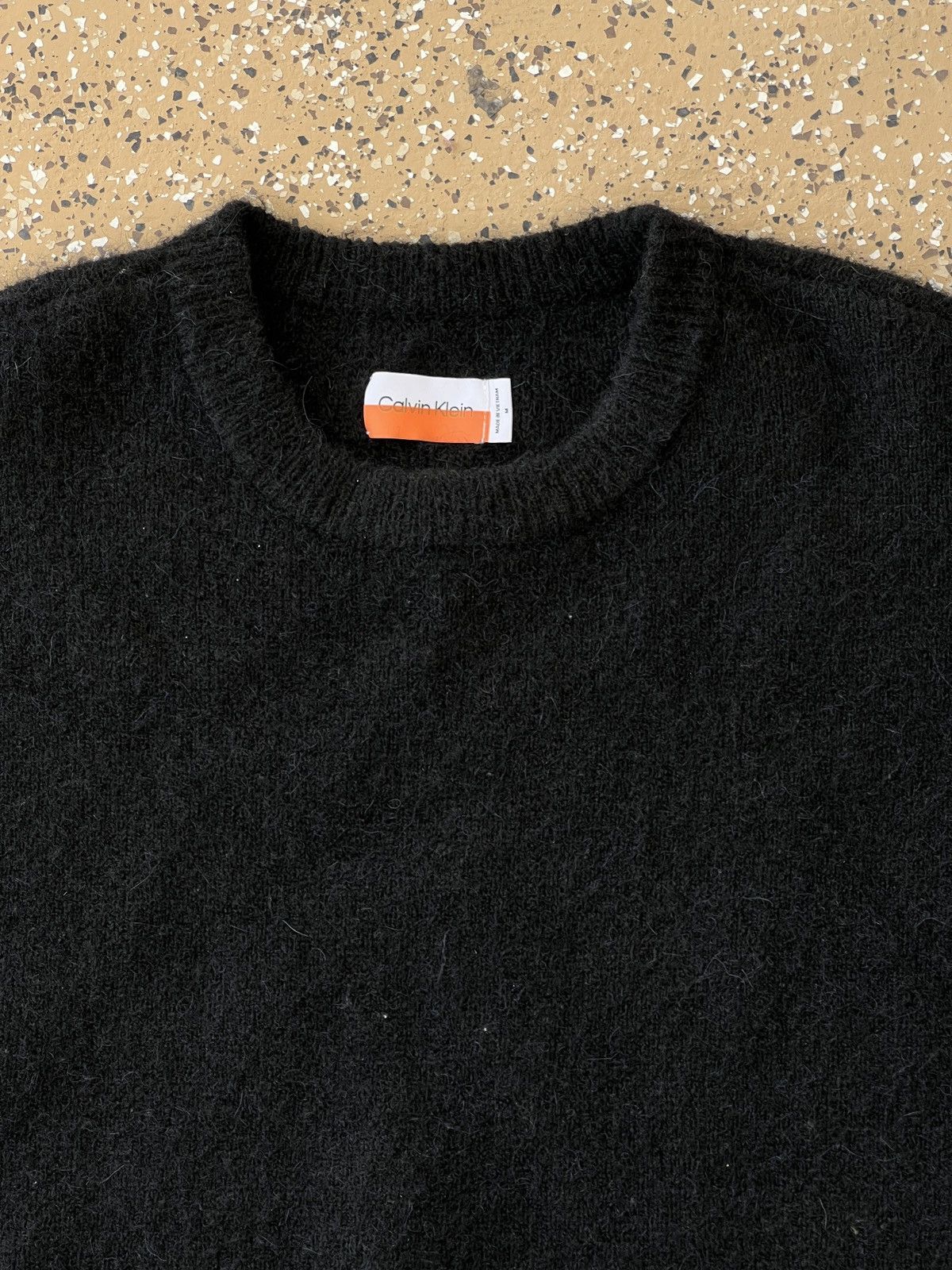 Calvin Klein × Heron Preston CK x Heron Preston Black Alpaca Pullover Sweater Size US M / EU 48-50 / 2 - 2 Thumbnail