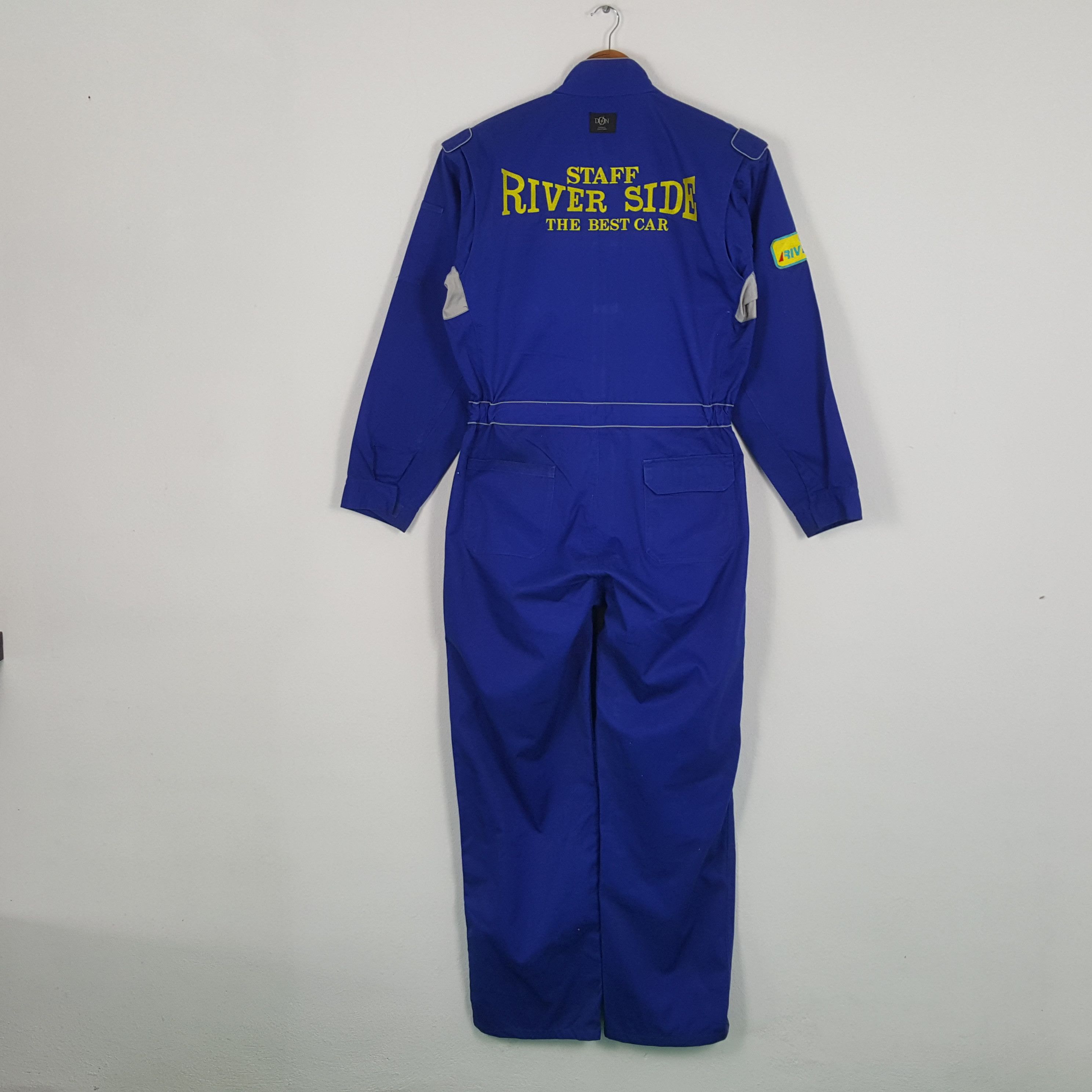 Vintage Vintage RIVER SIDE STAFF Japanese Company Coverall Jacket Size US L / EU 52-54 / 3 - 1 Thumbnail