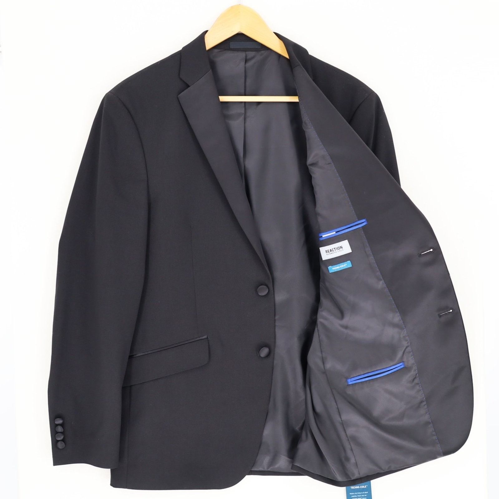 Kenneth Cole Kenneth Cole Reaction Men's Black Slim-Fit Blazer Size 40R Size 40R - 6 Thumbnail